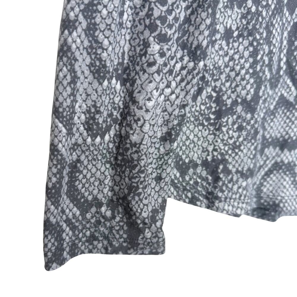 Planet Gold Snakeskin Long Sleeve Top Size Large Y2K Edgy Clubwear Animal Print - Picture 4 of 8